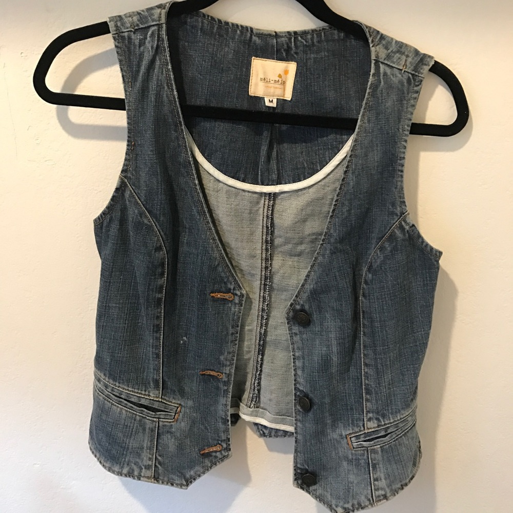 Meli Melo denim vest size medium